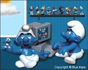 Enter Blue Imps Smurf Collection