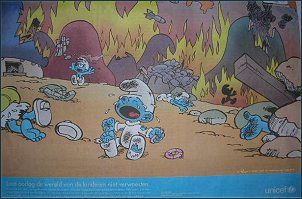 UNICEF Advert Featuring The Smurfs